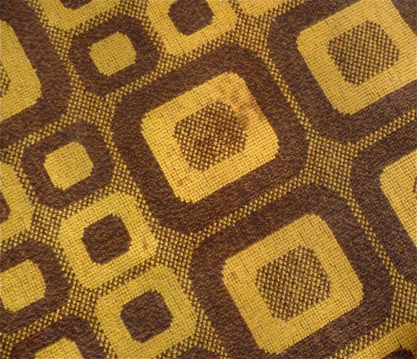 Modernist op-art rug with abstract graphic pattern by Magura, Germany 1960s