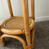 Vintage rattan seat from the 70s