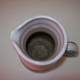 Ceramic pitcher signed Yvon Roy