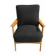Fauteuil noir années 1960
