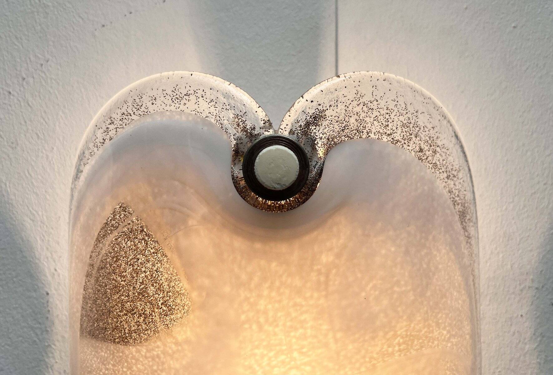 Vintage Danish Model Glasplattelampet Glass Sconce by Per Lütken for Holmegaard, 1970s