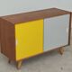 Yellow and grey U-452 sideboard by Jiri Jiroutek for Interier Praha 1960