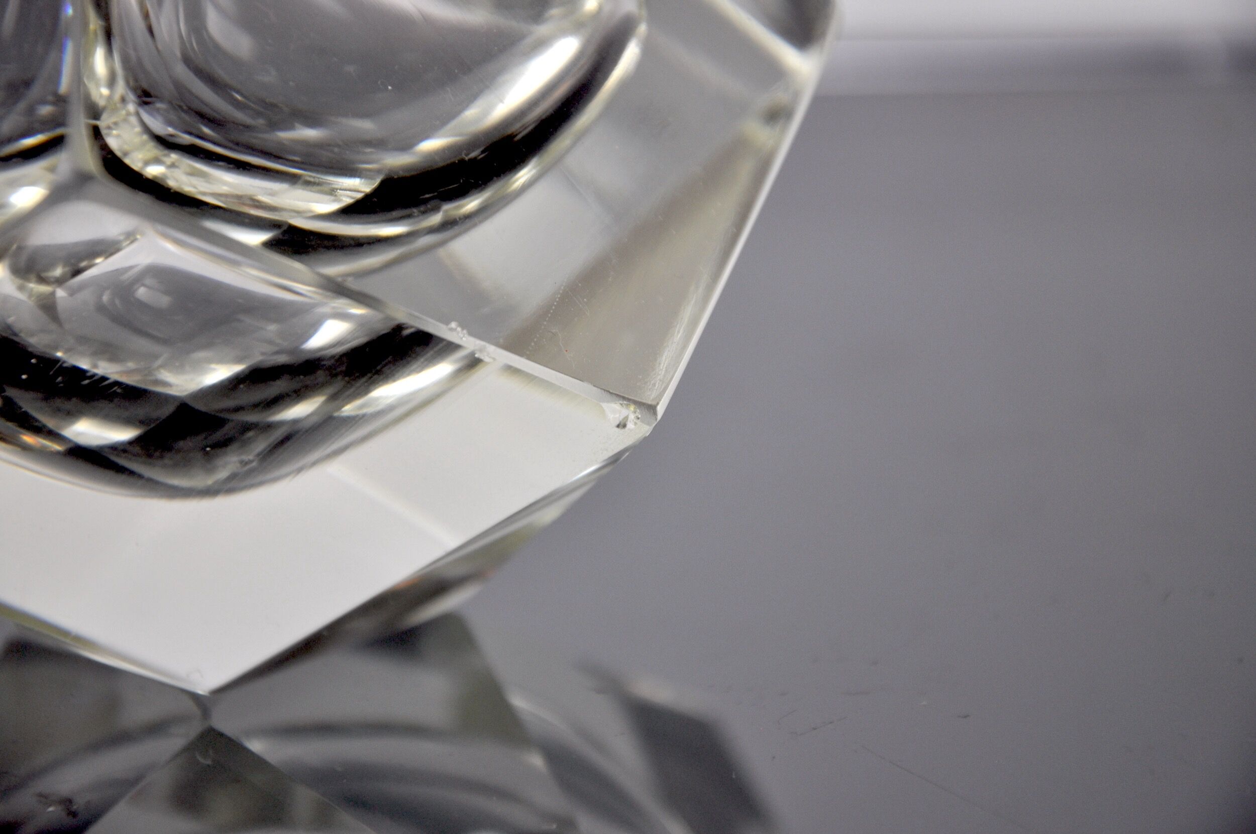 Cendrier de flavio Poli pour seguso, verre sommerso, Murano, italie, 1960