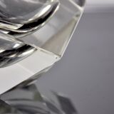 Cendrier de flavio Poli pour seguso, verre sommerso, Murano, italie, 1960