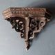 Small old wall console in carved wood, master harness, 19th century