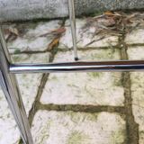 Set of 6 vintage orange formica chairs, 70s