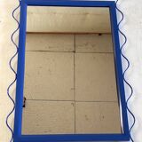 Mirror in blue metal - 1980s/90s