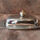 Original vintage metal butter dish