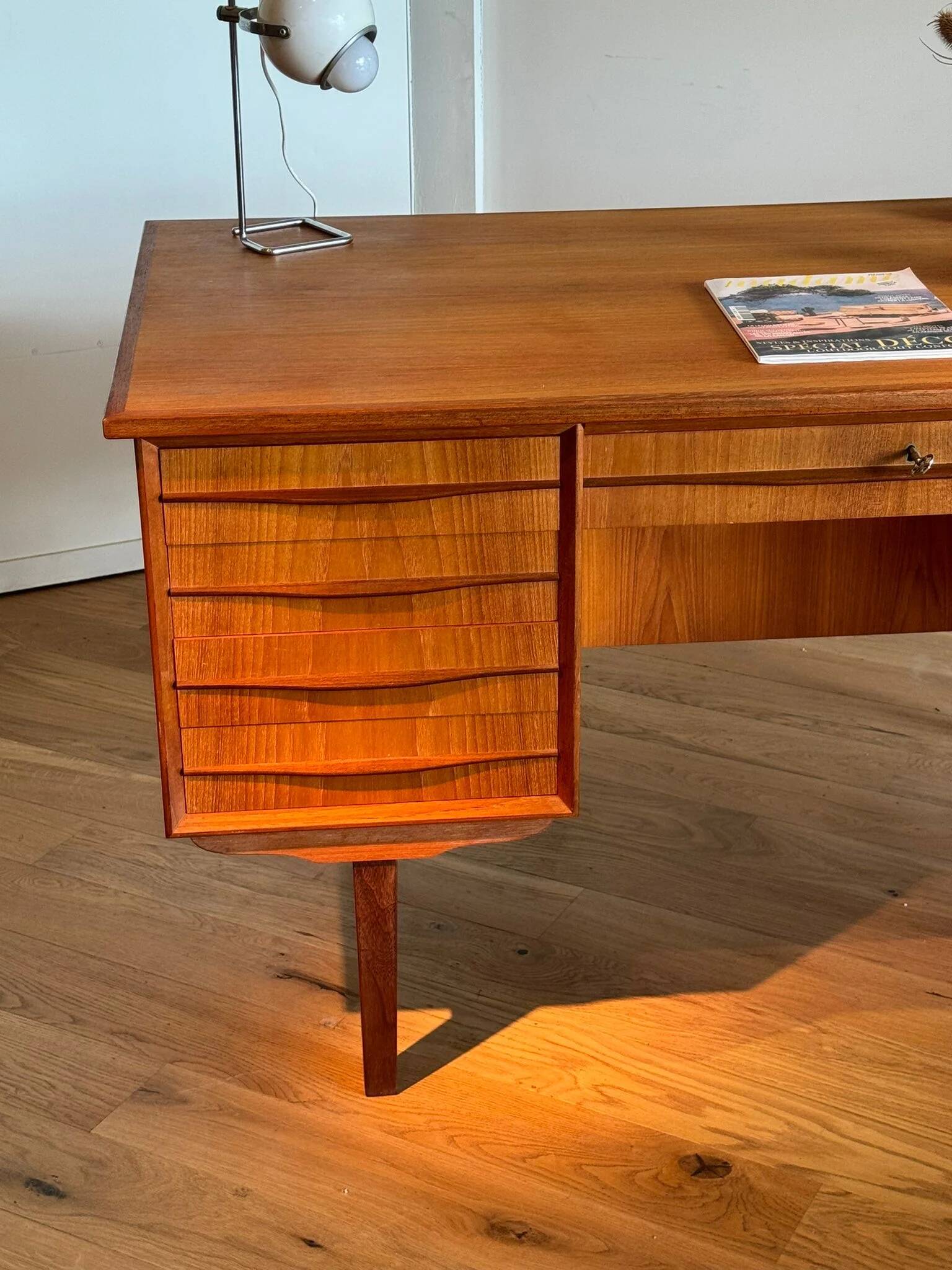 Vintage Scandinavian oak desk "Karl"