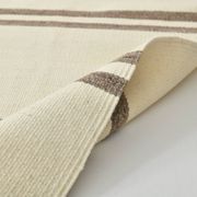 6x9 Cream & Brown Contemporary Vintage Kilim Rug, 184x282Cm