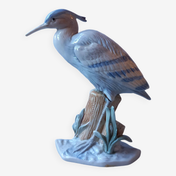 Ceramic heron figurine