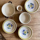 Set of 5 vintage serving dishes from the Flamingo series by Stavangerflint