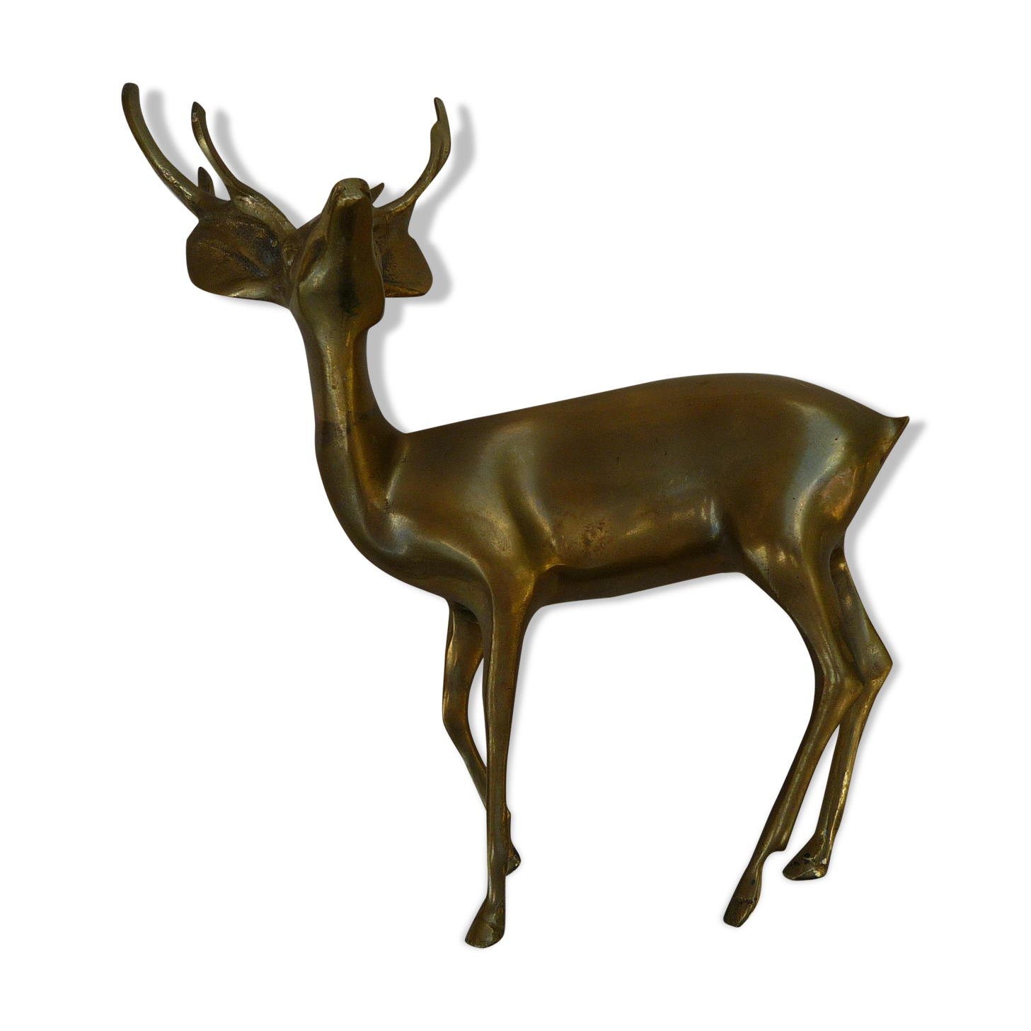 Deer, animal brass, vintage 70s