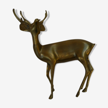 Deer, animal brass, vintage 70s