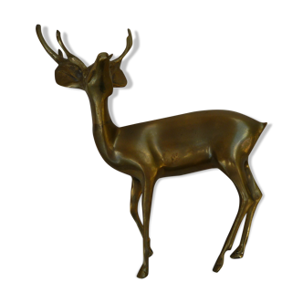 Deer, animal brass, vintage 70s