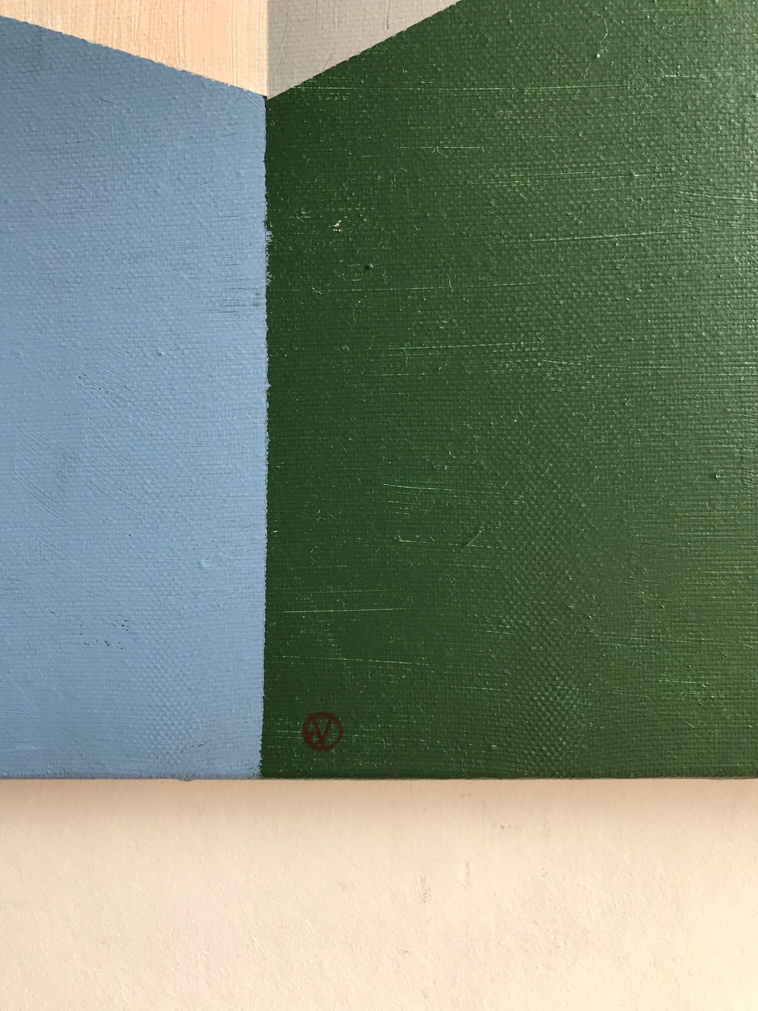 Abstract painting - Oil on canvas - 90 x 90 cm