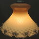 Suspension opaline rose nid d'abeille/vintage