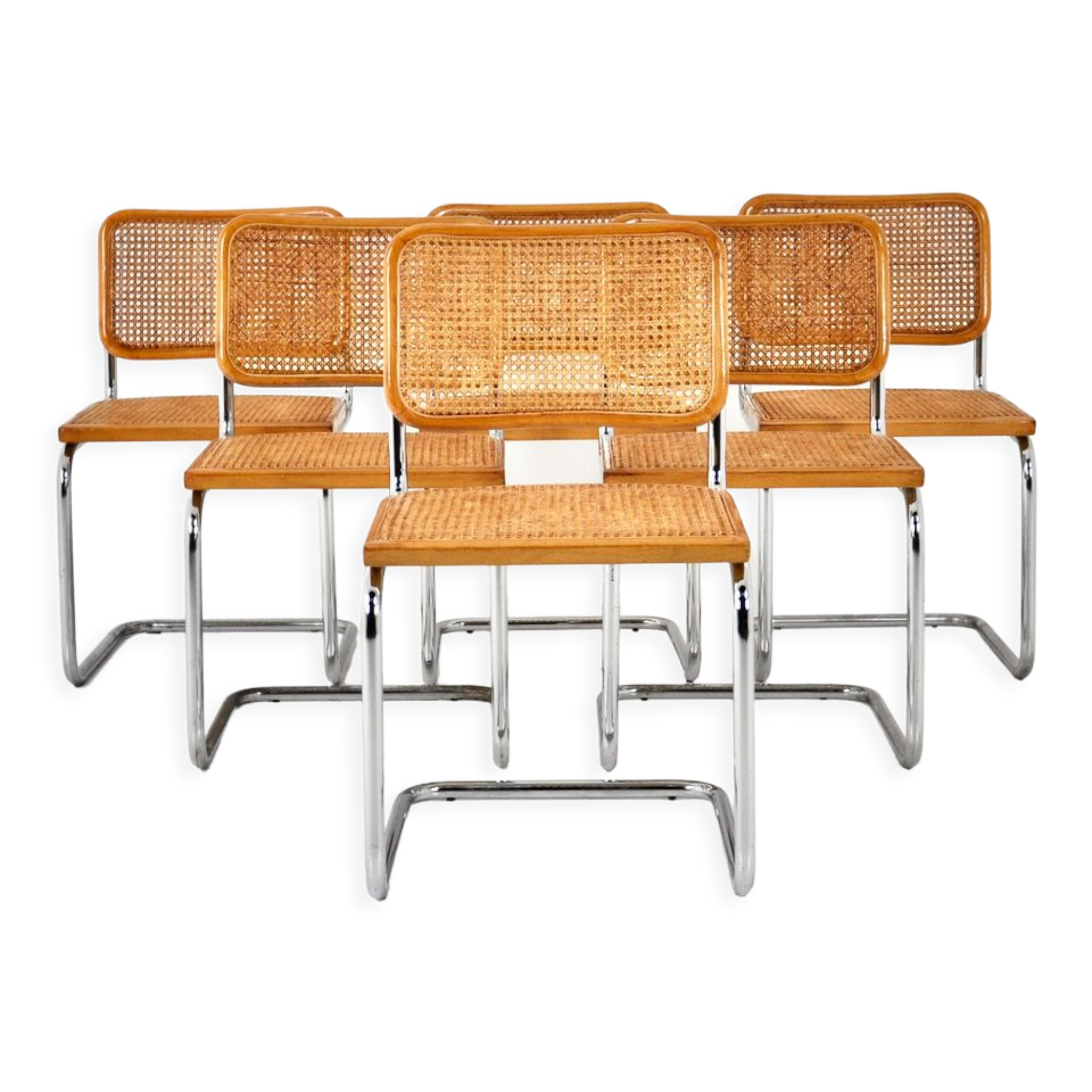 Dining chairs B32 by Marcel Breuer