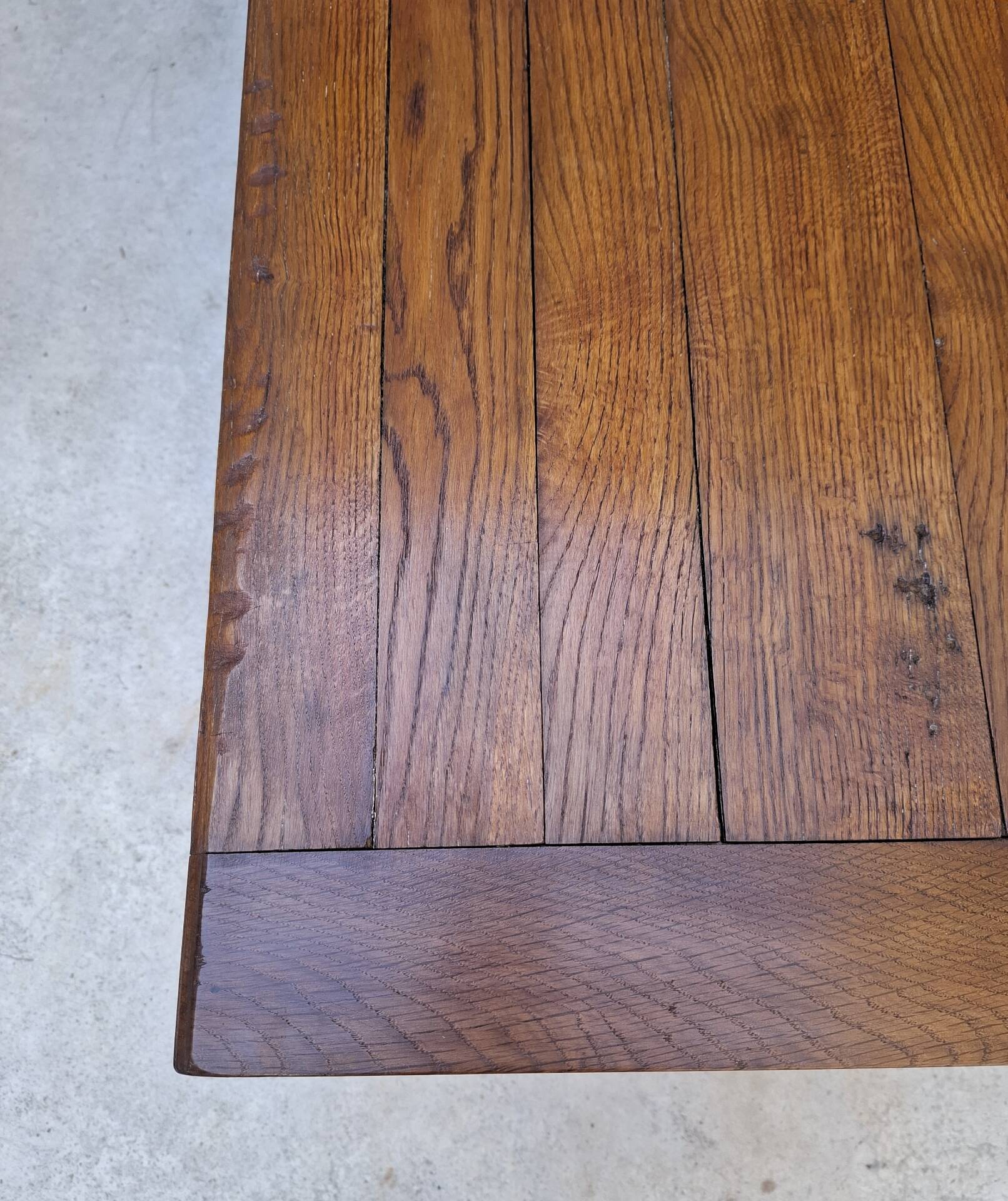 Table de ferme en chêne, 176 x 99 cm