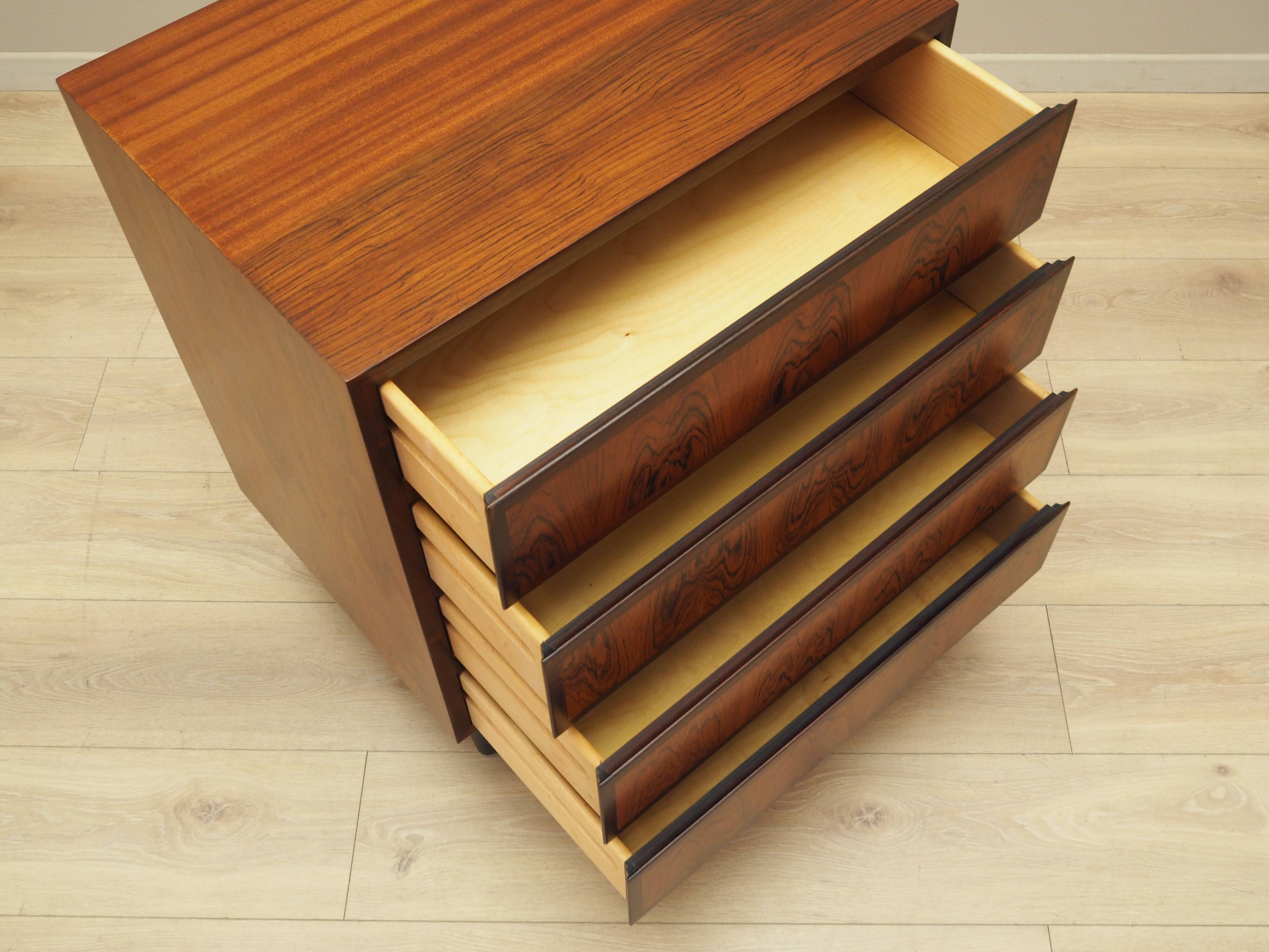 Rosewood chest of drawers, Danish design, 1970s, manufacturer: Omann Jun