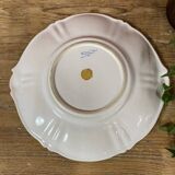 Soup tureen and its presentation dish with blue Moustiers decor
