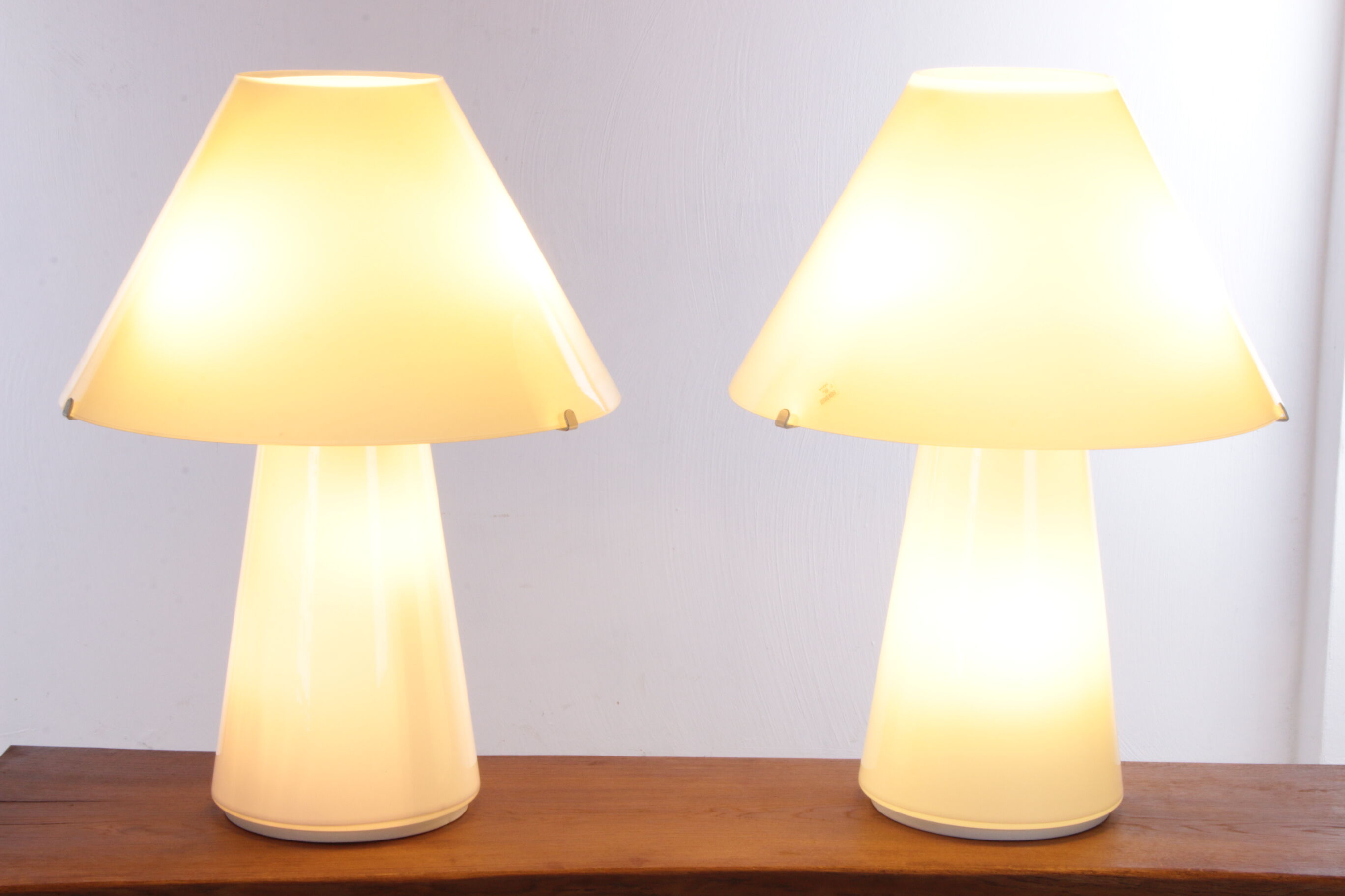 Set murano table lamps handmade, 1970s