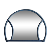 Bamboo mirror half circle 70/80s - 97x76cm
