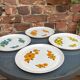 Lotus arcopal 4 vintage plates