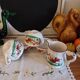 St Clement France earthenware cups, Le Cop decor