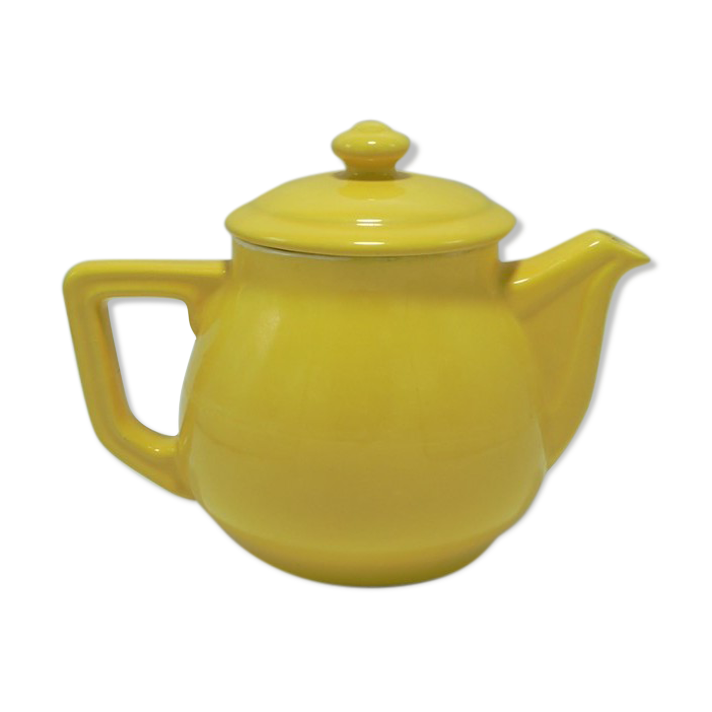 Vintage yellow teapot