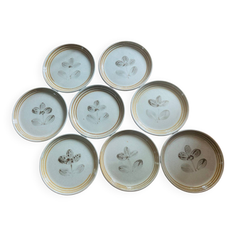 8 Sarreguemines Tignes dinner plates