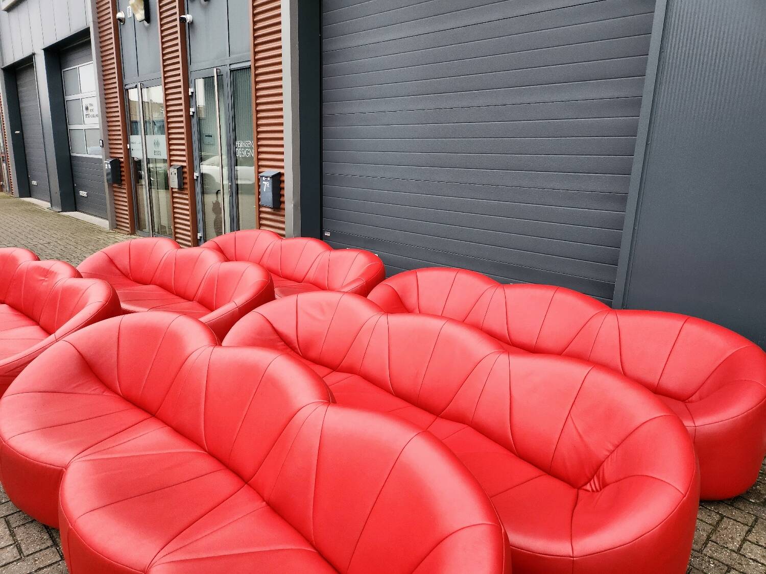 Ligne Roset - (6) pumpkin 3-seater sofa by Pierre Paulin