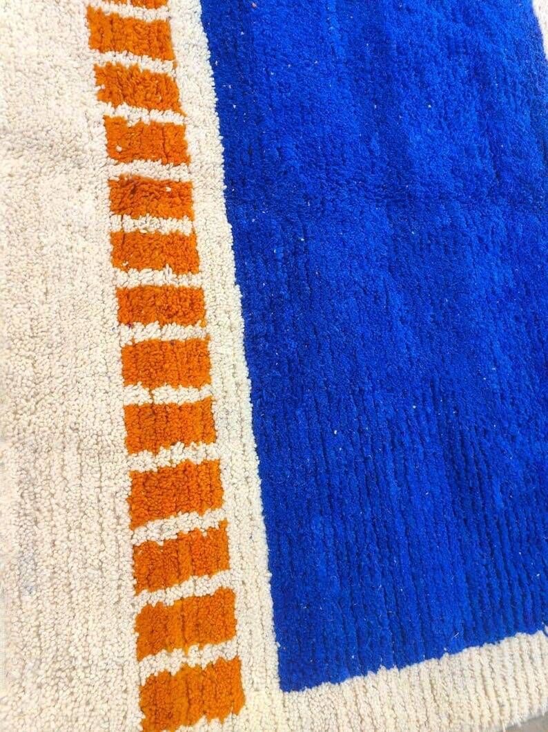 Handmade pure wool rug with colourful patterns 1.5/2.5 m