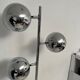 3-globe chrome floor lamp