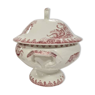 Former vegetable soup model iron earth "Iris" of French manufacture of Saint Amand