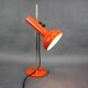 1970s German Orange Adjustable Desk Lamp Bauhaus Style