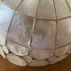 Mother-of-pearl and brass hanging lamp