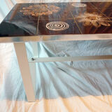 Brown ceramic living room table