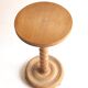 Beaded wood pedestal table