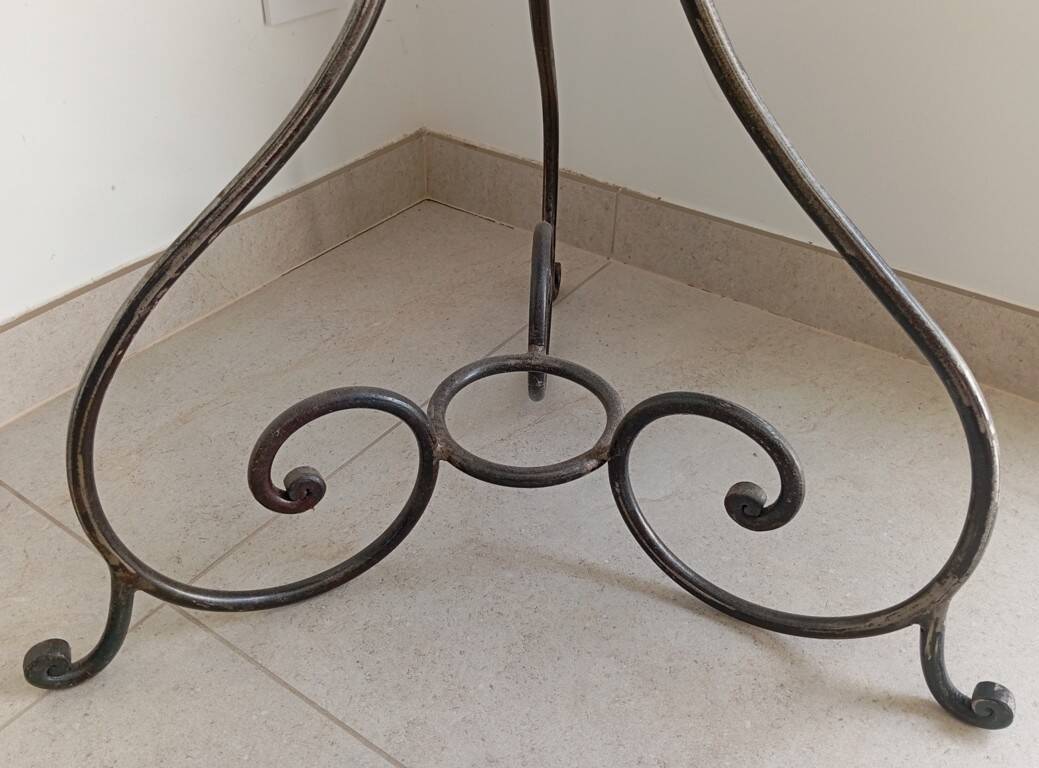 Pair of wrought iron planters