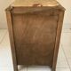 Wooden bedside table and art nouveau marble