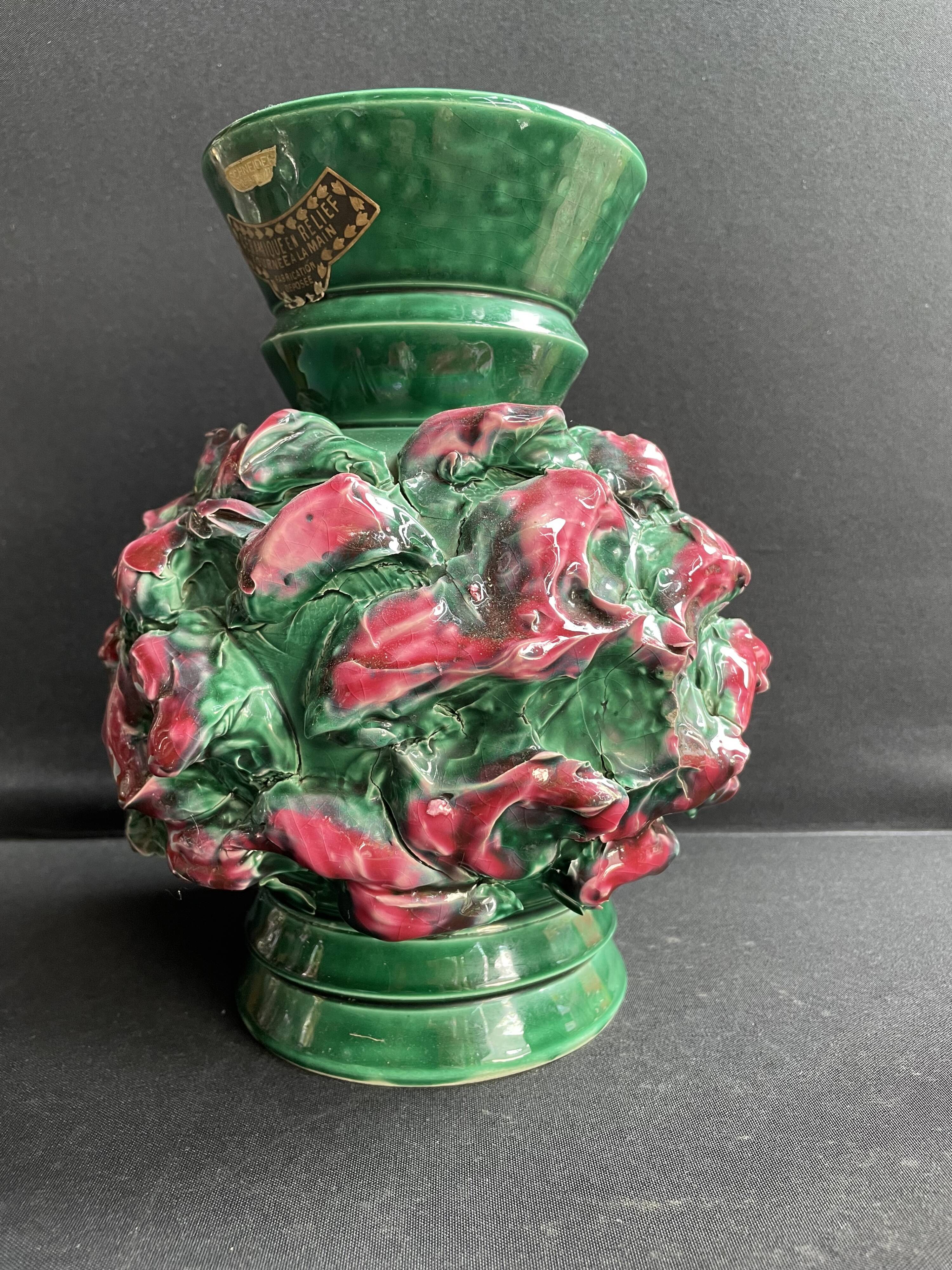 Schneider ceramic vase