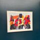Original Swedish Colour Lithograph – “Composition” by Bo Thorén – Signed – Vintage & Framed