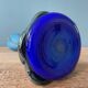 Blown glass vase signed Jean Michel Operto de Biot