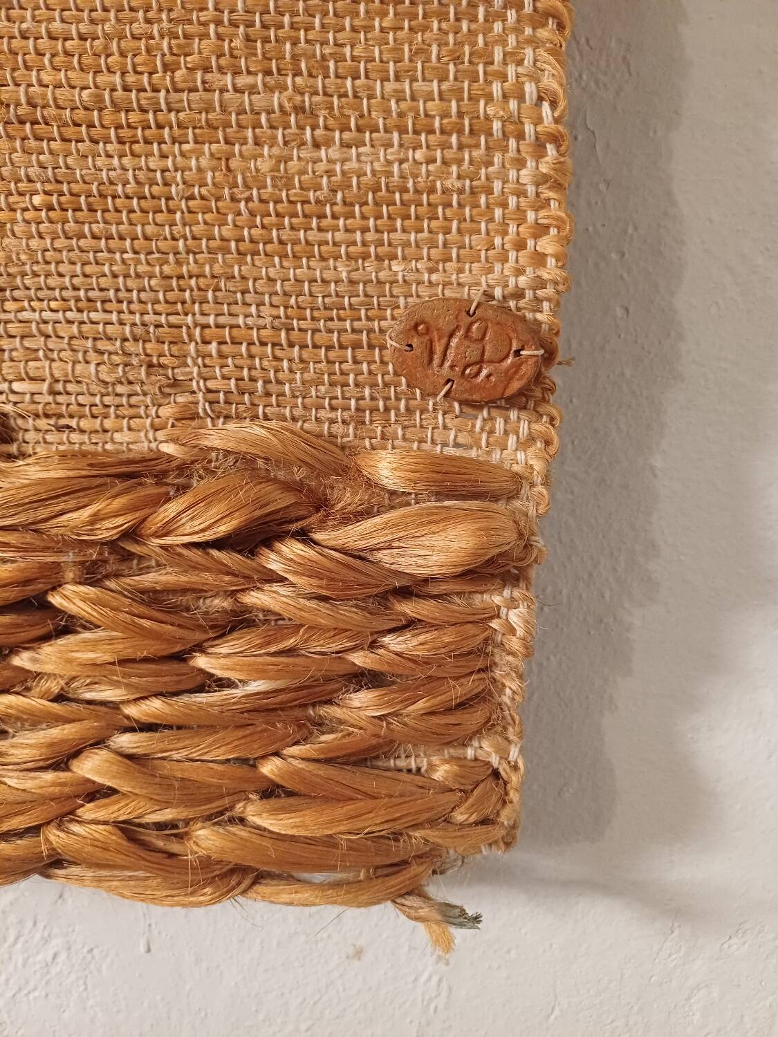 Vintage tapestry with a boat motif