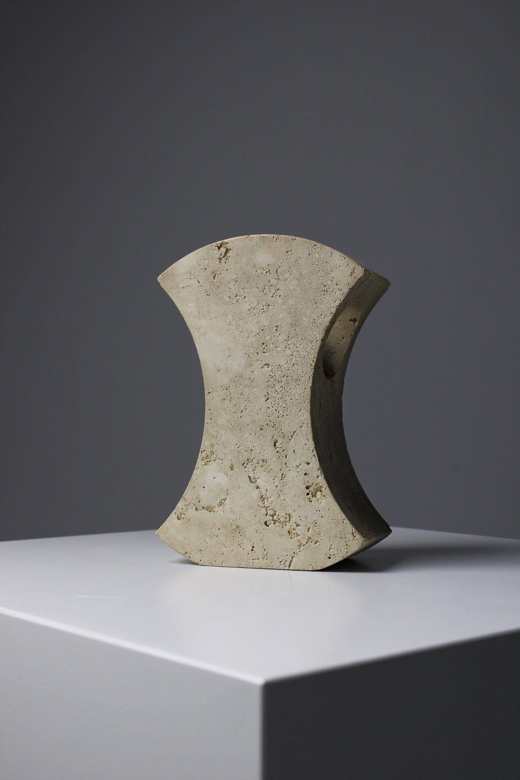 Travertine table lamps by Giuliano Cesari & Enrico Panzeri for Nucleo Sormani, 1971