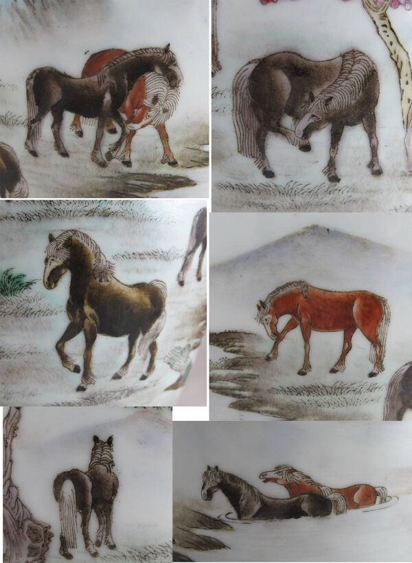 Grand vase en porcelaine famille rose Chinois Chine 20è siècle