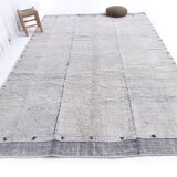 blue wool maroccan style large rug, 300x200 cm wool blue rug