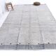 grand tapis de style marocain en laine bleue, 300x200 cm tapis bleu en laine