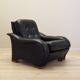 Black armchair, Italian design, 1980s, production: Italy